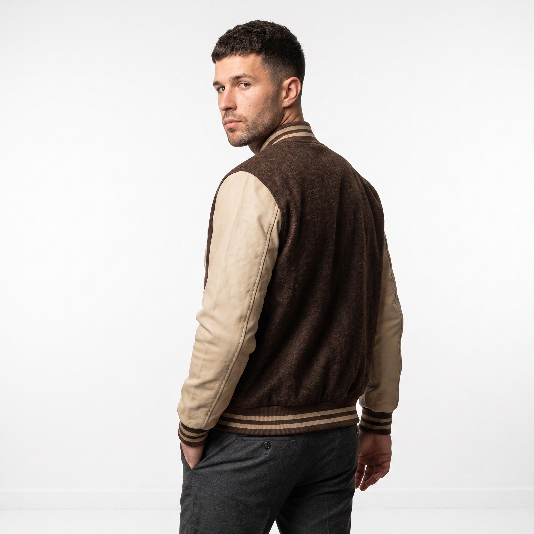 Hotline Miami Ryan Gosling Varsity Jacket – Men's Video Game Cosplay Wool Baseball Jacket