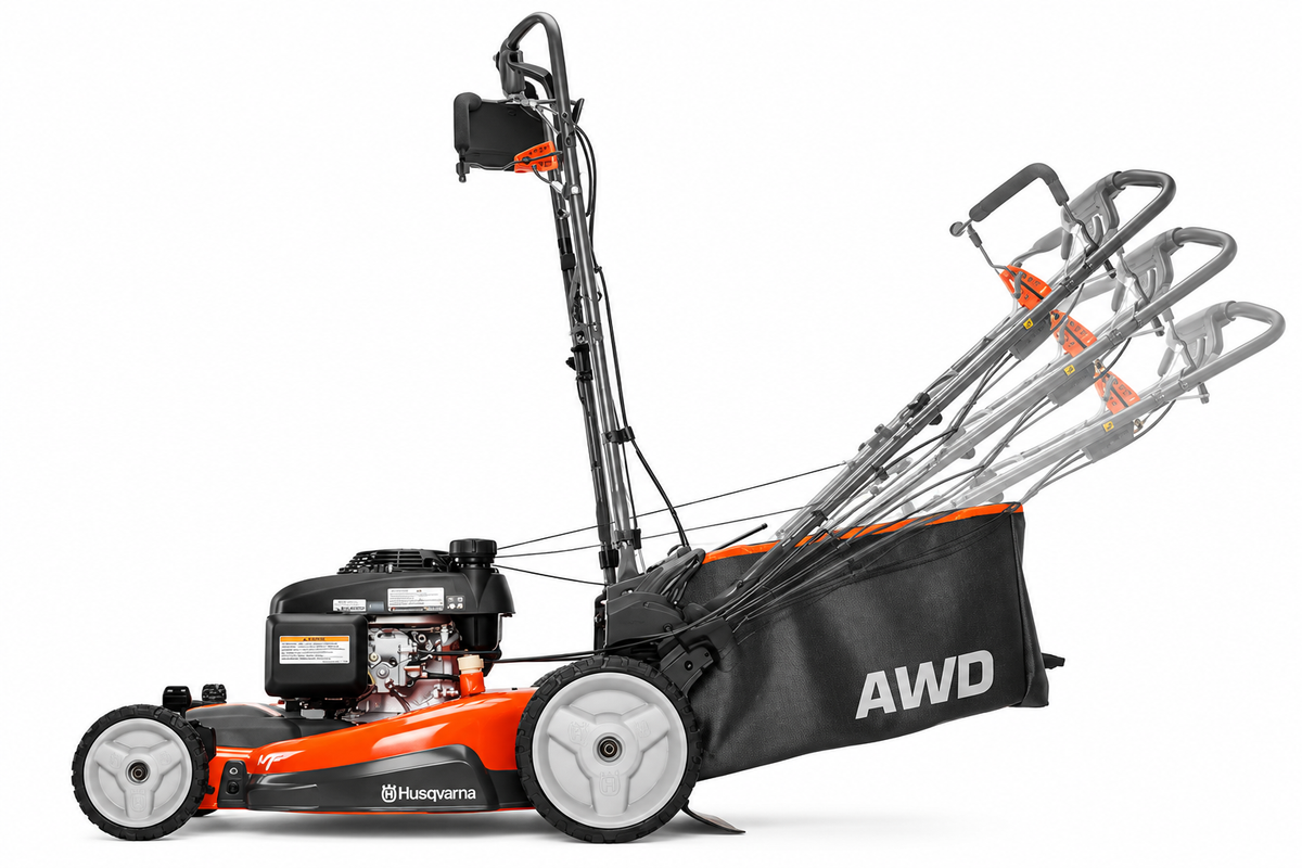 Husqvarna HU800AWDX/BBC 22-Inch 190cc Honda All-Wheel Drive Self-Propelled Gas Lawn Mower with Blade Brake Clutch