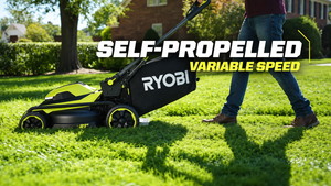 RYOBI RY40HPLM01B 40V HP Brushless 21 in. Self-Propelled Cordless Lawn Mower Kit with (2) 6Ah Batteries