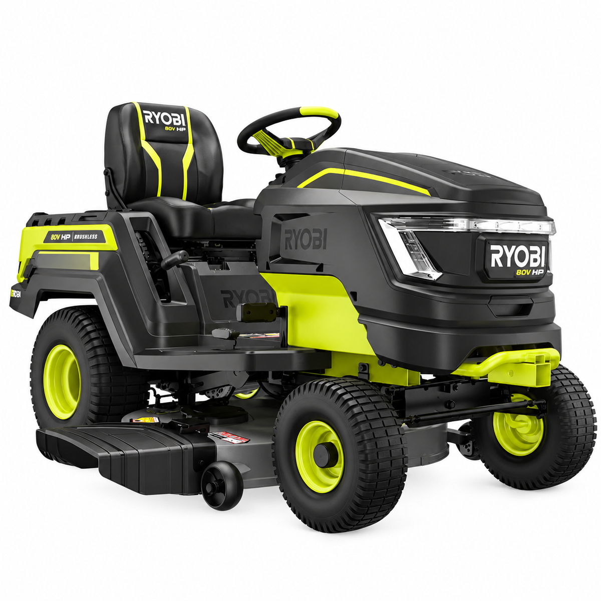 RYOBI RYRM8060 80V HP Brushless 42 in. Battery Cordless Electric Riding Lawn Tractor