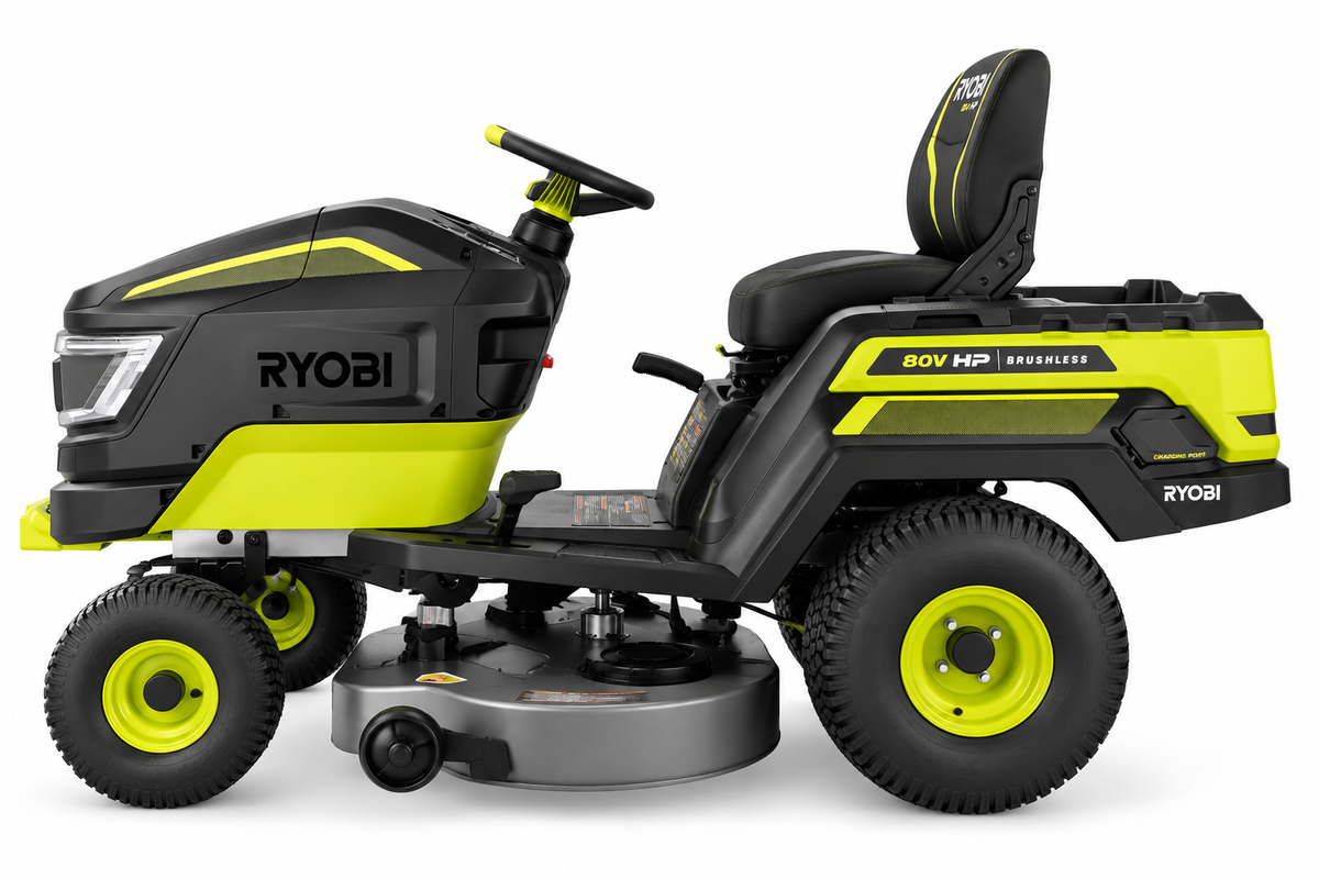 RYOBI RYRM8060 80V HP Brushless 42 in. Battery Cordless Electric Riding Lawn Tractor