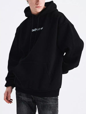Men's Drop Shoulder Drawstring Hoodie