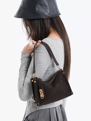 PU Leather Crossbody Bag with Adjustable Strap