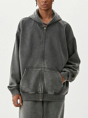 Men's Zip Up Long Sleeve Hoodie