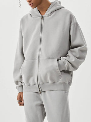 Men's Oversized Zip-Up Hoodie