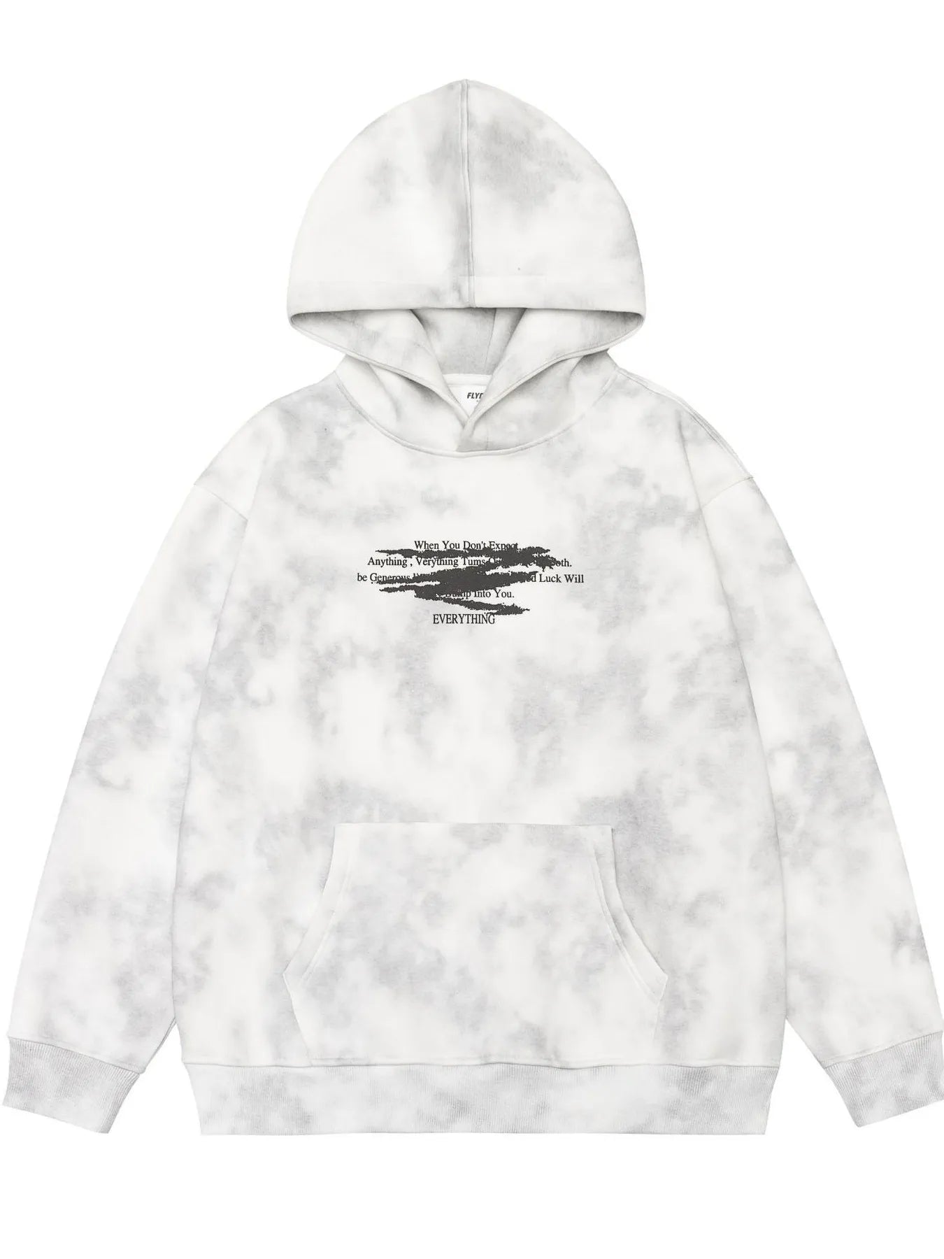 Men's Plus Size Tie-Dye Long Sleeve Hoodie