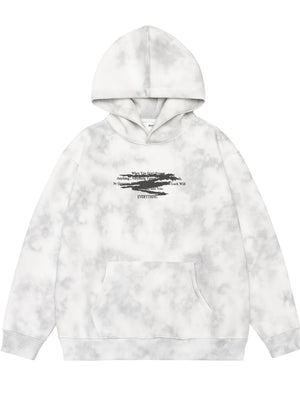 Men's Plus Size Tie-Dye Long Sleeve Hoodie