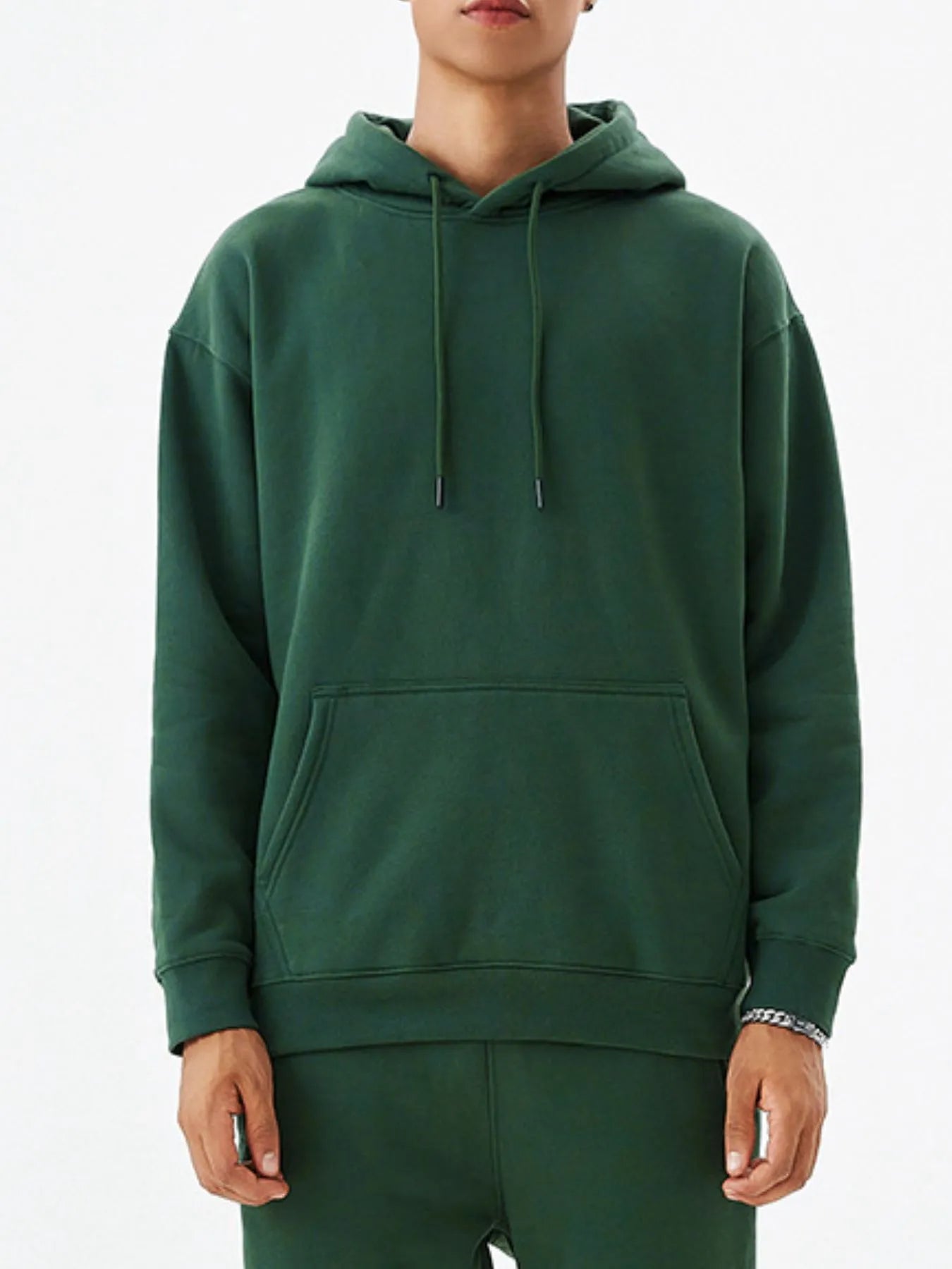 Men's Drawstring Kangaroo Pocket Long Sleeve Hoodie