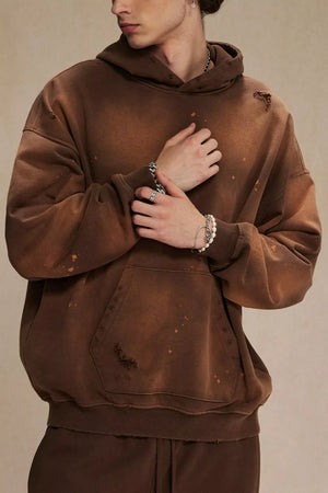Men's Plus Size Drawstring Kangaroo Pocket Hoodie