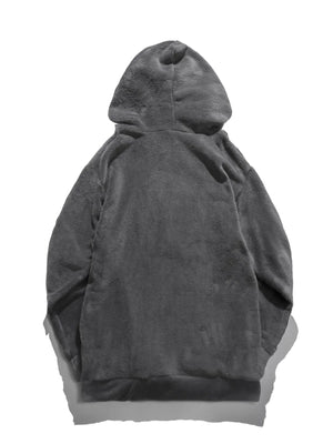 Men's Drawstring Long Sleeve Fleece Hoodie