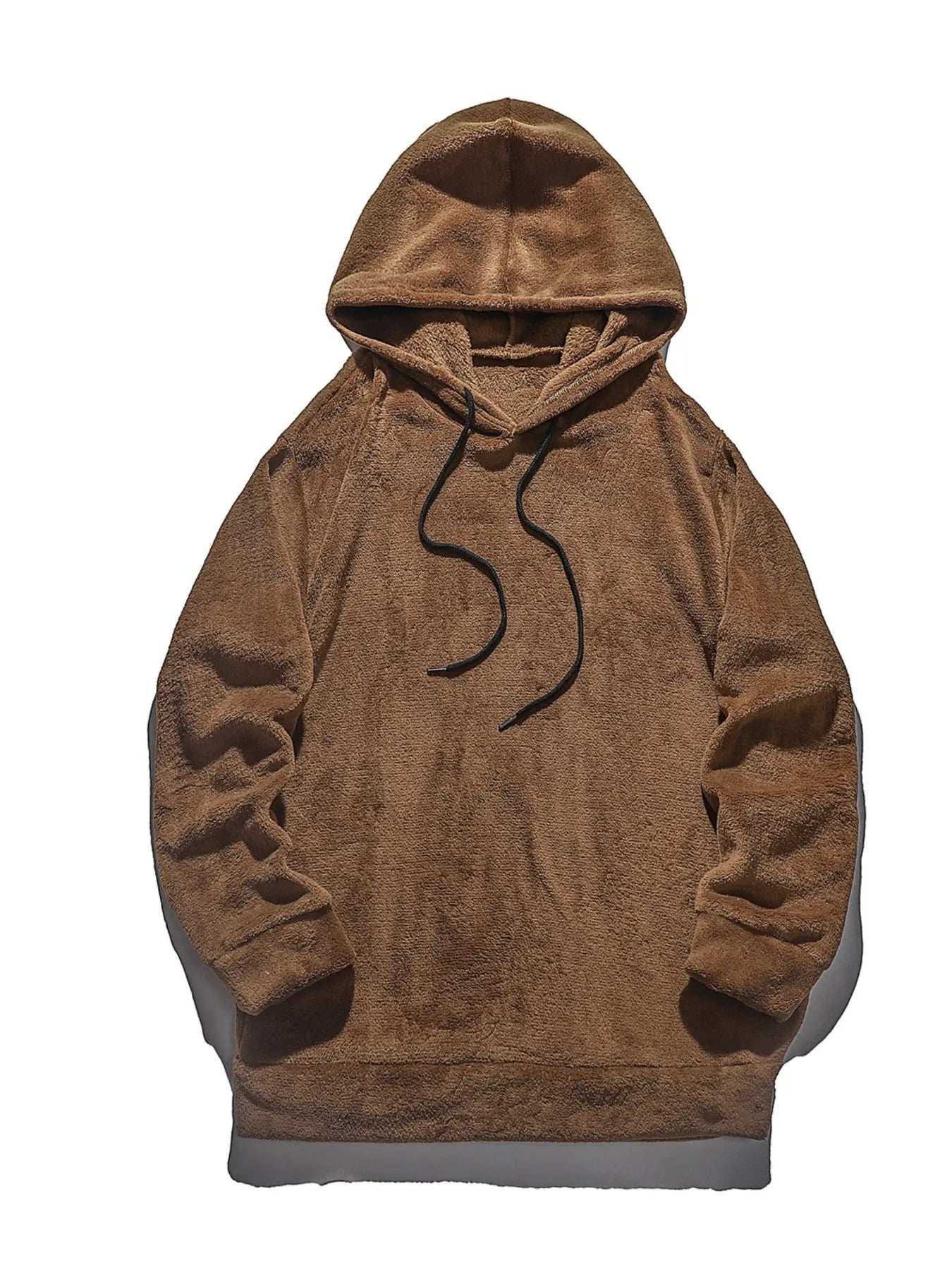 Men's Drawstring Long Sleeve Fleece Hoodie