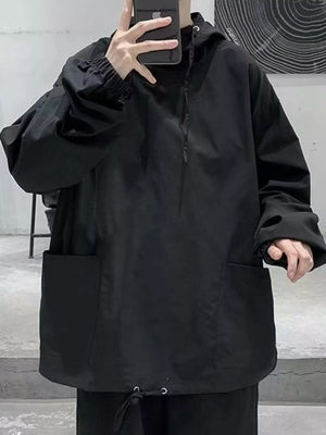Men's Loose Fit Drawstring Hoodie