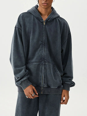 Men's Zip Up Long Sleeve Hoodie