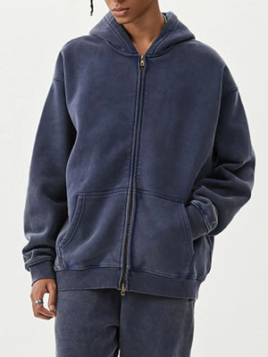 Men's Oversized Zip-Up Hoodie