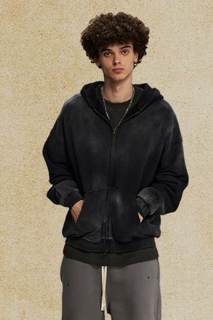 Men's Gradient Zip Up Hoodie