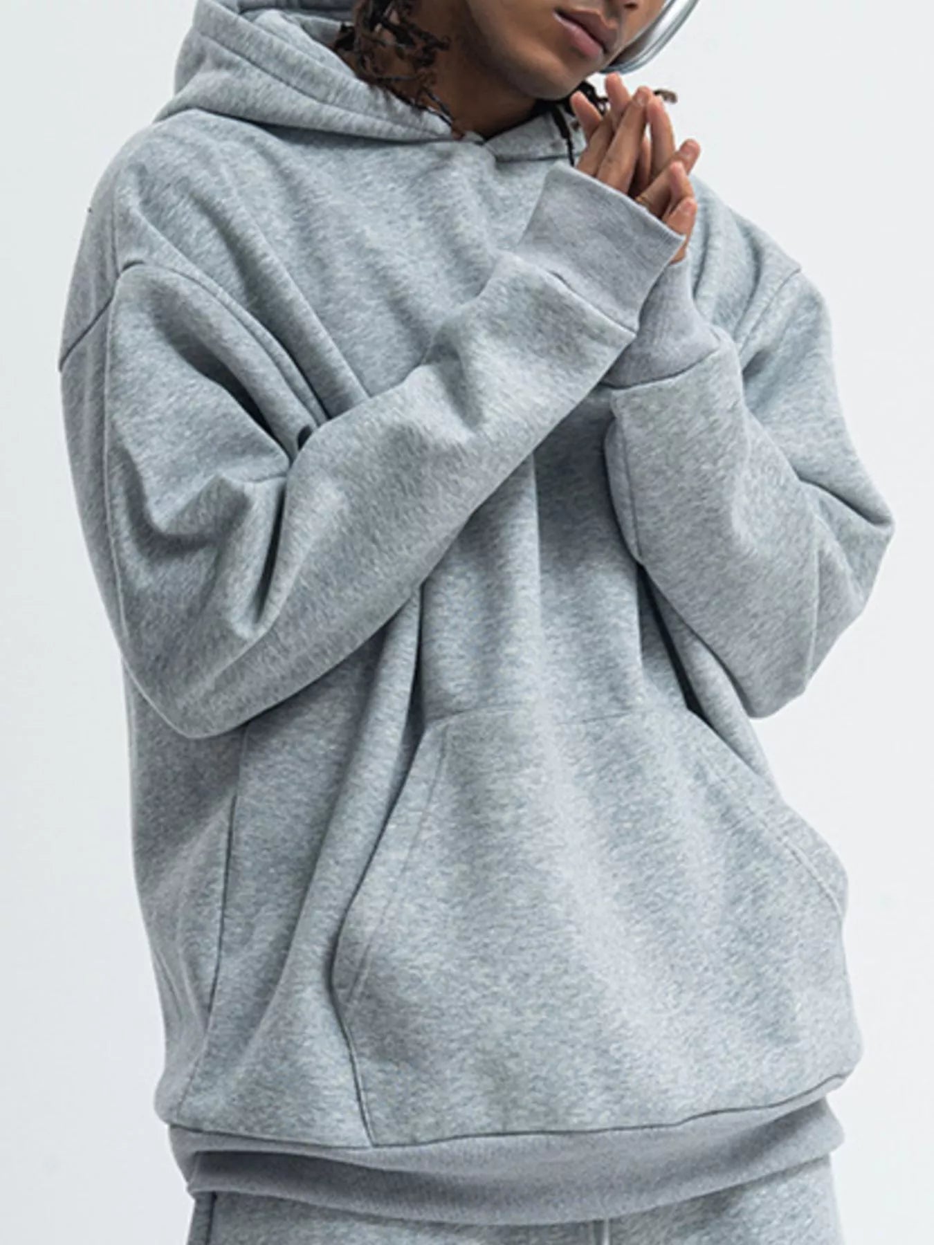 Men's Kangaroo Pocket  Long Sleeve Hoodie