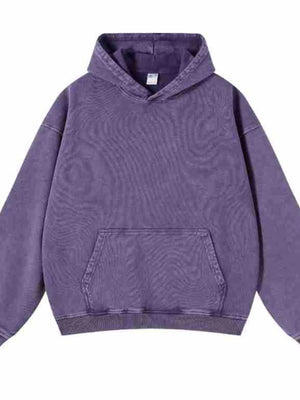 Men's Washed Oversized Long Sleeve Hoodie