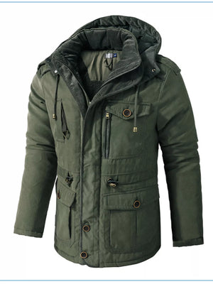 Men's Winter Hooded Zip Up Jacket