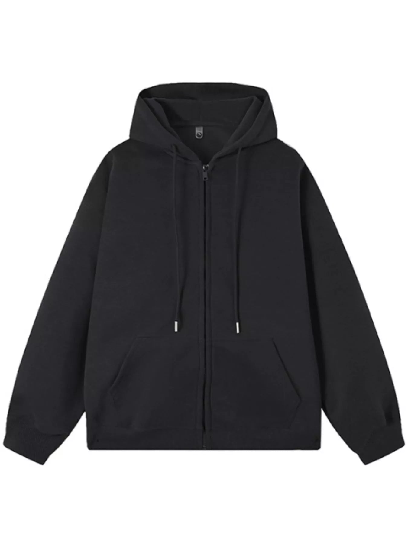 Men's Casual Loose Fit Zip-Up Hoodie