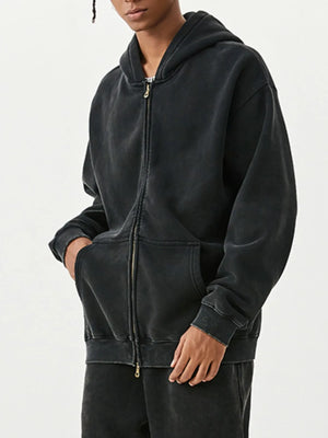 Men's Oversized Zip-Up Hoodie