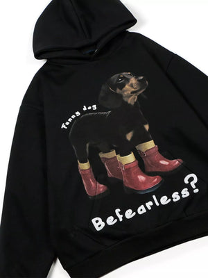 Men's Dog Graphic Long Sleeve Hoodie