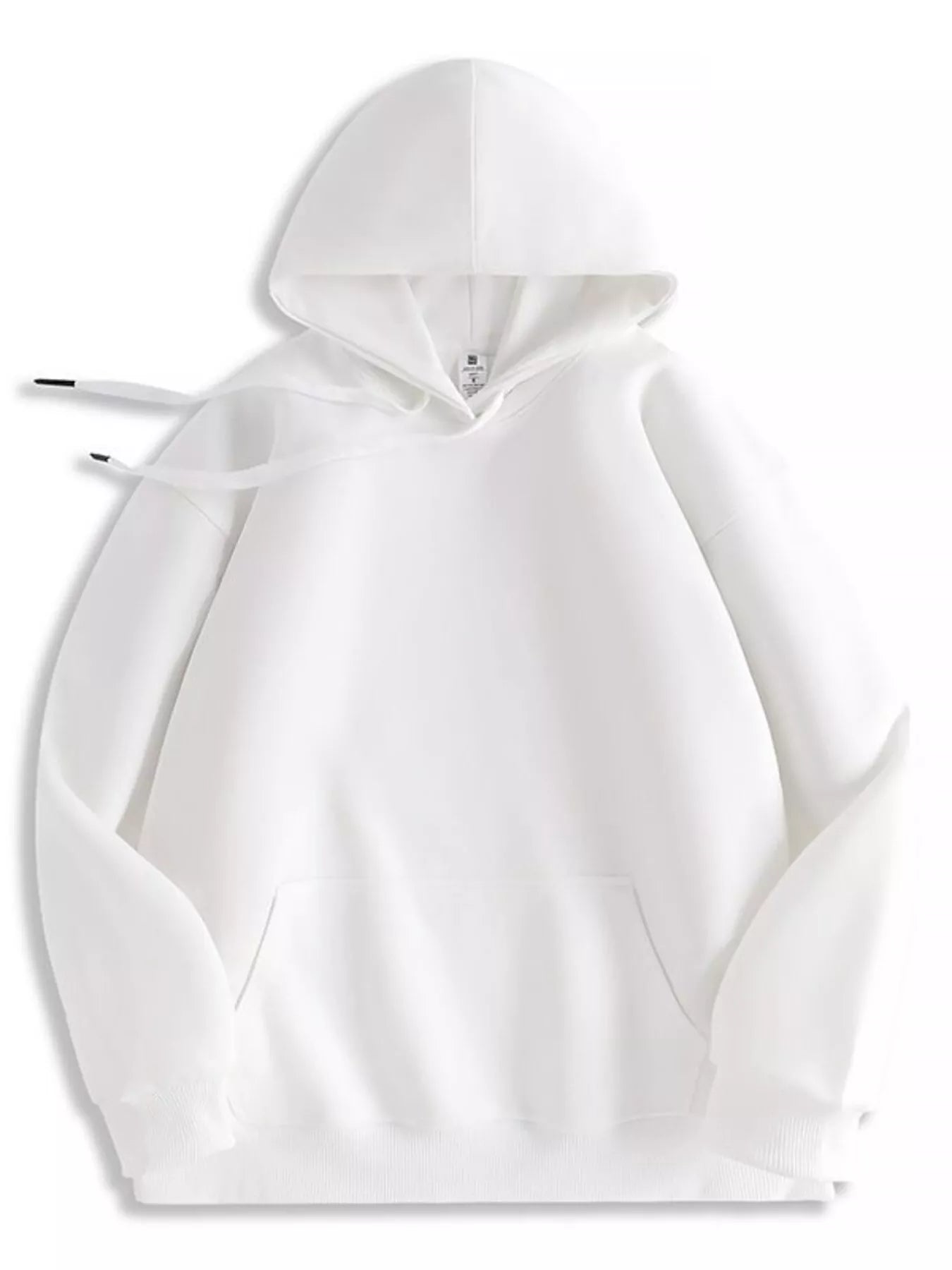 Men's Full Size Solid Color Casual Hoodie Plus Size