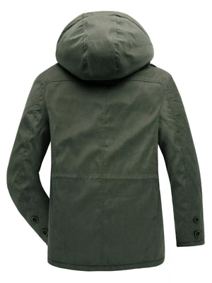 Men's Winter Hooded Zip Up Jacket