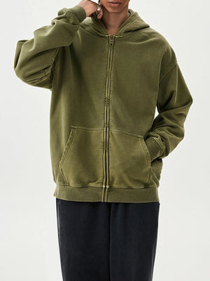 Men's Zip Up Long Sleeve Hoodie