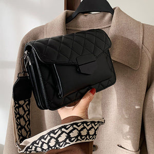 Quilted Leather Flap Crossbody Bag
