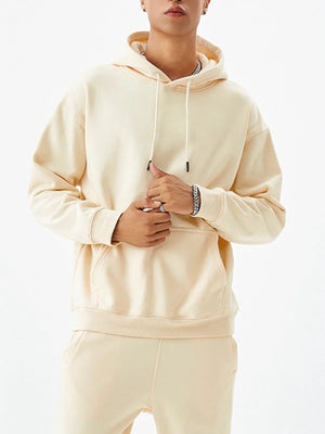 Men's Drawstring Kangaroo Pocket Long Sleeve Hoodie
