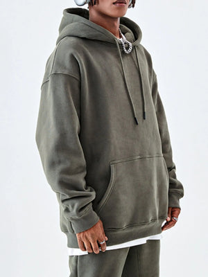 Men's Drawstring Drop Shoulder Hoodie