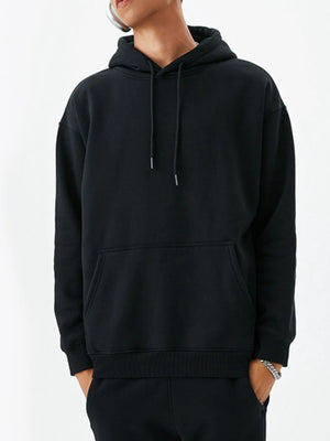 Men's Drawstring Kangaroo Pocket Long Sleeve Hoodie